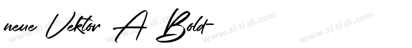 neue Vektor A Bold字体转换